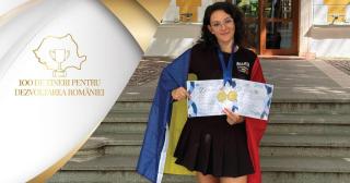 Maria-Lavinia Tudose, eleva care a adus dublu aur României la Olimpiada Internațională de Limba Engleză
