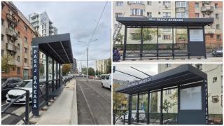 Cum arată primul refugiu montat pe linia tramvaiului 5 din Capitală