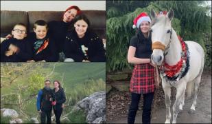 Danielle, alături de familie