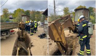 Alertă în Băile Olănești: O ţeavă da gaze s-a spart în timpul unor lucrări. 35 de persoane au fost evacuate