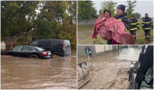 Ciclonul Barbara în România. Maşini luate de viituri, localităţi inundate. Ce urmează după Codul roşu
