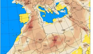 Un nou val de praf saharian traversează Europa. Când va ajunge deasupra României