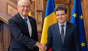 Premierul Republicii Moldova, primit la Cotroceni de Nicușor Dan