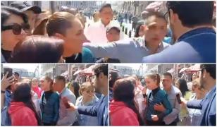 Imagini cu momentul în care preşedinta Mexicului este agresată sexual în plină stradă