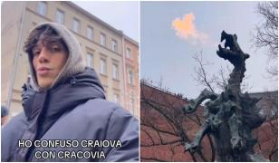 Un tânăr italian a vrut să viziteze târgul de Crăciun de la Craiova, dar a ajuns din greșeală în Cracovia