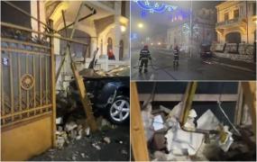 O mașină scăpată de sub control a lovit o casă și a rupt o țeavă de gaze, în Brăila