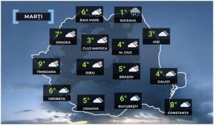 Vremea de mâine 23 decembrie în ţară