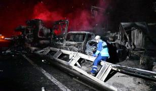 Accident rutier cu cel puţin 67 de maşini în Japonia. Două persoane au murit, 26 au fost rănite