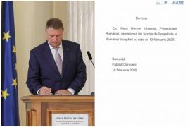 Demisia lui Klaus Iohannis. Administraţia Prezidenţială a făcut public documentul oficial