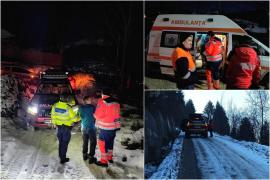 Bărbat de 62 de ani, recuperat din munţi de salvamontişti. Ar fi suferit de depresie şi a sunat băut după ajutor