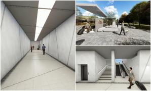 Cum va arăta pasajul pietonal subteran din centrul Predealului. Ar urma să fie săpat în apropierea gării