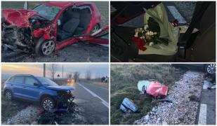 S-a grăbit să ajungă la iubita lui de Valentine's Day şi a făcut o depăşire neregulamentară. Tânărul de 20 de ani din Tulcea a intrat în plin într-un autoturism