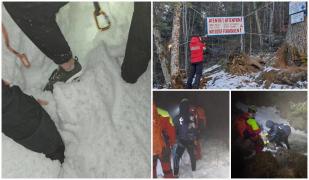 In adidasi pe munte, salvat de salvamontisti