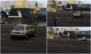 Şoferul a uitat să tragă frâna de mână