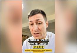 American mutat în România, uimit de mâncarea primită de fiul lui la grădiniță