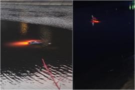 O maşină a plonjat în râul Olt, în Vâlcea. În interior ar fi blocaţi doi adulţi şi un copil