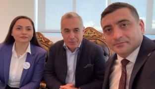 Călin Georgescu, alături de George Simion şi Ana Maria Gavrilă