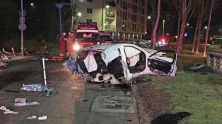 A murit Amalia, tânăra de 19 ani implicată în înfiorătorul accident din Mamaia. Un Mercedes s-a rupt în două, şoferul era beat