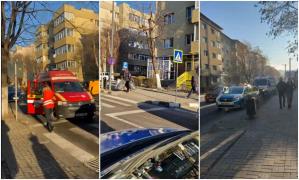 O femeie și un copil loviți pe trecerea de pietoni