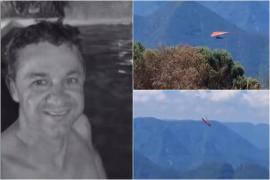 Momentul înfiorător în care un parapantist cade în gol de la 200 de m în timpul zborului