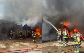 Incendiu în Reghin