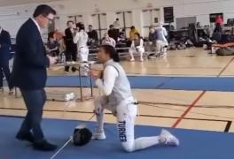 Captură video: Stephanie a fost descalificată pentru că a refuzat să concureze împotriva adversarului transsexual