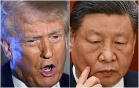 Donald Trump și Xi Jinpjng ( fotomontaj)