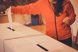 Secţie de votare, la alegerile prezidenţiale din România, turul II, mai 2025