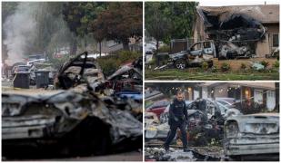 Cel puțin două persoane au murit după ce un avion mic s-a prăbușit într-un cartier din San Diego. În urma accidentului 12 case au luat foc