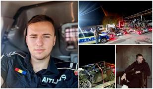 Un poliţist din Ialomiţa a murit la 21 de ani, după ce s-a răsturnat cu maşina pe un drum comunal. Valentin a fost aruncat din autoturism