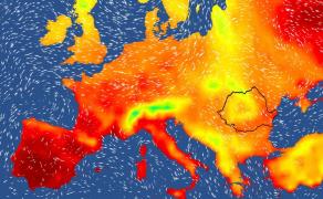 Harta temperaturilor în Europa