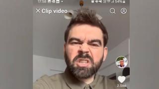 Luchian Florin Cochină, pe TikTok