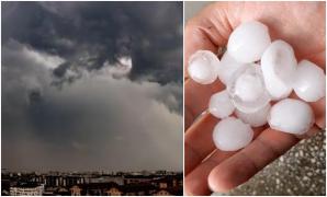 26 de județe și București intră de la ora 12.00 sub avertizare de furtuni. Ploi torențiale, grindină și vijelii până la noapte