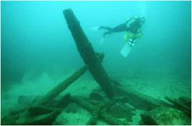 E intactă, deși a stat în apă peste 100 de ani