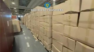 Captură impresionantă a Poliţiei de Frontieră: 7 milioane de ţigarete, descoperite în Portul Constanţa