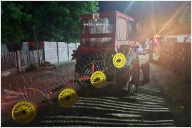 Bărbat din Teleorman, reținut după ce a condus băut un tractor și a lovit doi copii