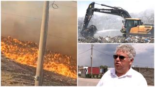 Stare de alertă timp de 30 de zile în Dâmbovița, după ce groapa de gunoi a luat foc