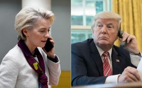 Ursula von der Leyen şi Donald Trump