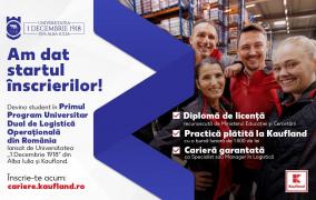 (P) Kaufland România lansează, în premieră, programul de Studiu Dual Universitar în Logistica Operațională