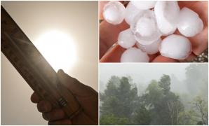 Codurile galben şi portocaliu de caniculă, extinse. La noapte, vijeliile lovesc în mai multe judeţe