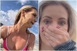 S-a filmat înotând în ocean, dar a aflat târziu ce era în apa care i-a intrat și în gură: "Să-i spună cineva"