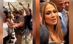 Tzanca Uraganu i-a făcut o dedicaţie lui Jennifer Lopez după concertul din Bucureşti. Reacţia artistei