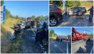 Trei persoane au fost rănite în urma unui accident între două maşini, în Hunedoara