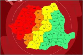 Cod roșu de vijelii puternice în tot județul Cluj. Rafale de până la 110 km/h. A fost emis mesaj RO-Alert