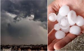 Cod Roșu de furtună cu ploi torenţiale şi grindină în două judeţe din ţară până la ora 16:00. Alertă meteo ANM