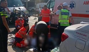Un bărbat de 55 ani a făcut infarct în timpul examenului auto în Bucureşti. Examinatorul a sunat la 112