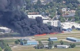 Un avion a lovit la aterizare mai multe aeronave aflate pe pista unui aeroport din Montana