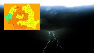 Aproape toată ţara intră sub cod portocaliu şi galben de ploi şi vijelii