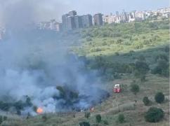 Incendiu puternic lângă Delta Văcărești. Intervenție de amploare a pompierilor