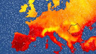 Harta temperaturilor în Europa